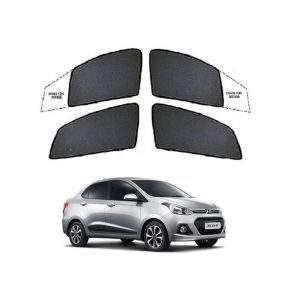 Premium Fix type SunShade Curtain For XCENT  - Black